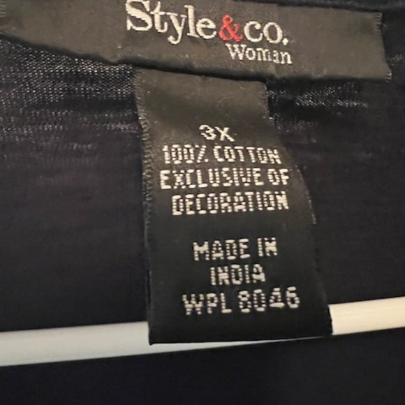 Womens Casual cotton top plus size 3x - Picture 2 of 2